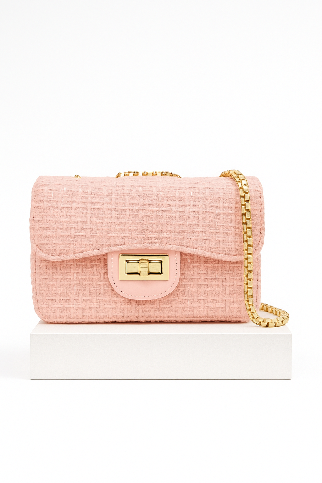 Blush Pink Mini Chain Purse