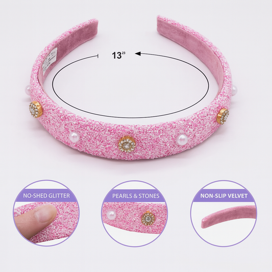 Embellished Glitter Headbands