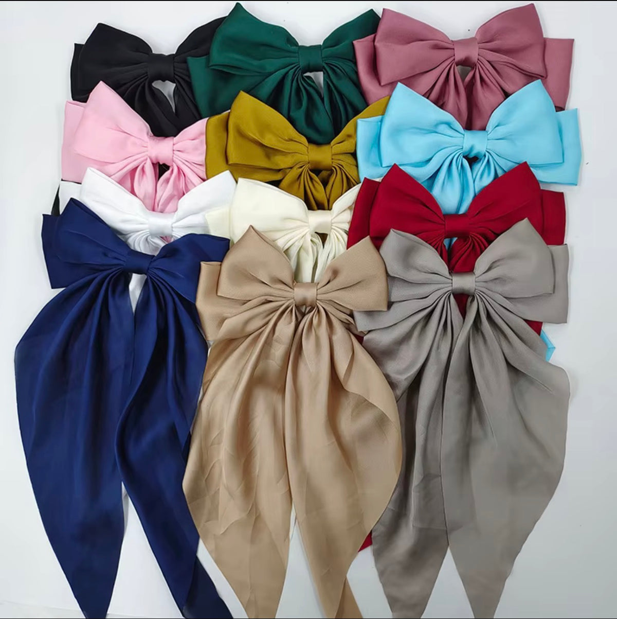 Oversized Satin Bows