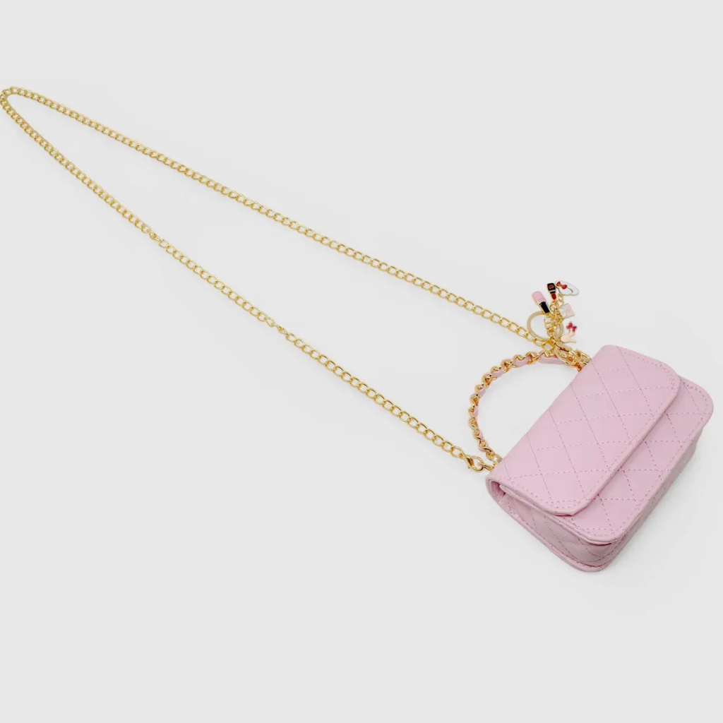 Mini Crossbody Purse with Charm Keychain